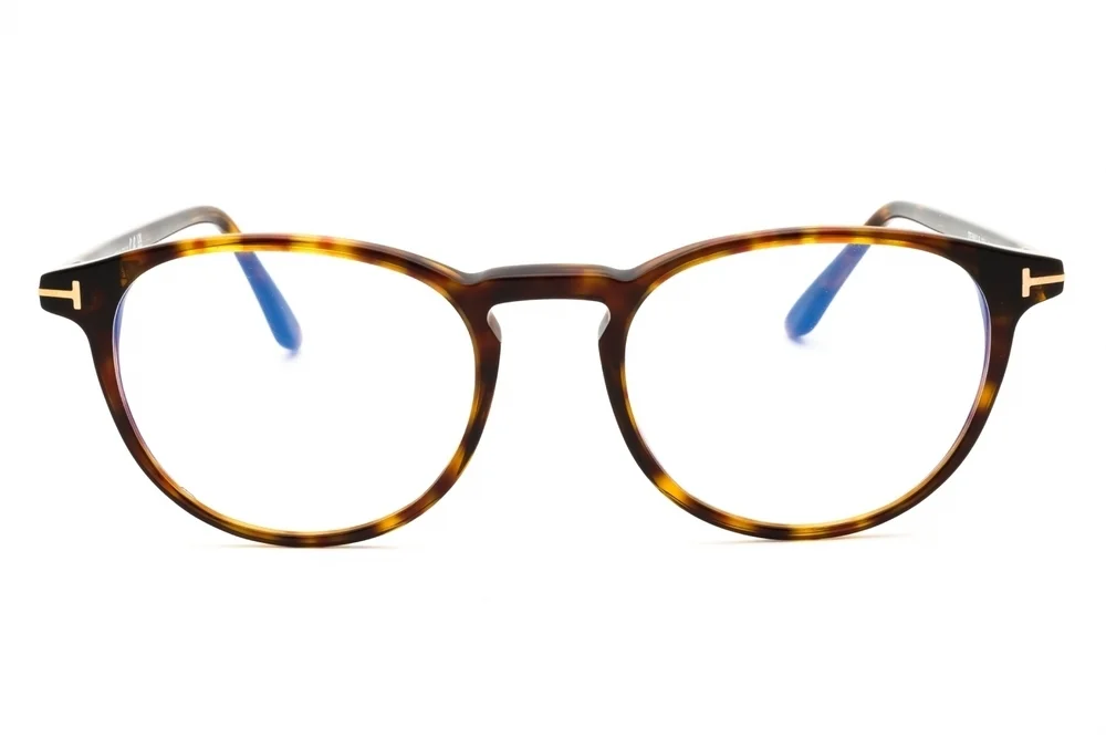 NWT Tom Ford FT5803-B-054 Red Round 51mm Glasses